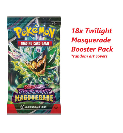 18x Twilight Masquerade Booster Packs - Pokemon TCG - GD Games 