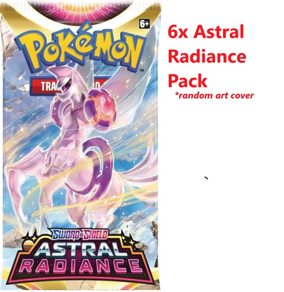 6x Astral Radiance Booster Packs - Pokemon TCG - GD Games 