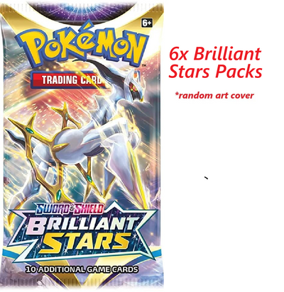 6x Brilliant Stars Booster Packs - Pokemon TCG - GD Games 