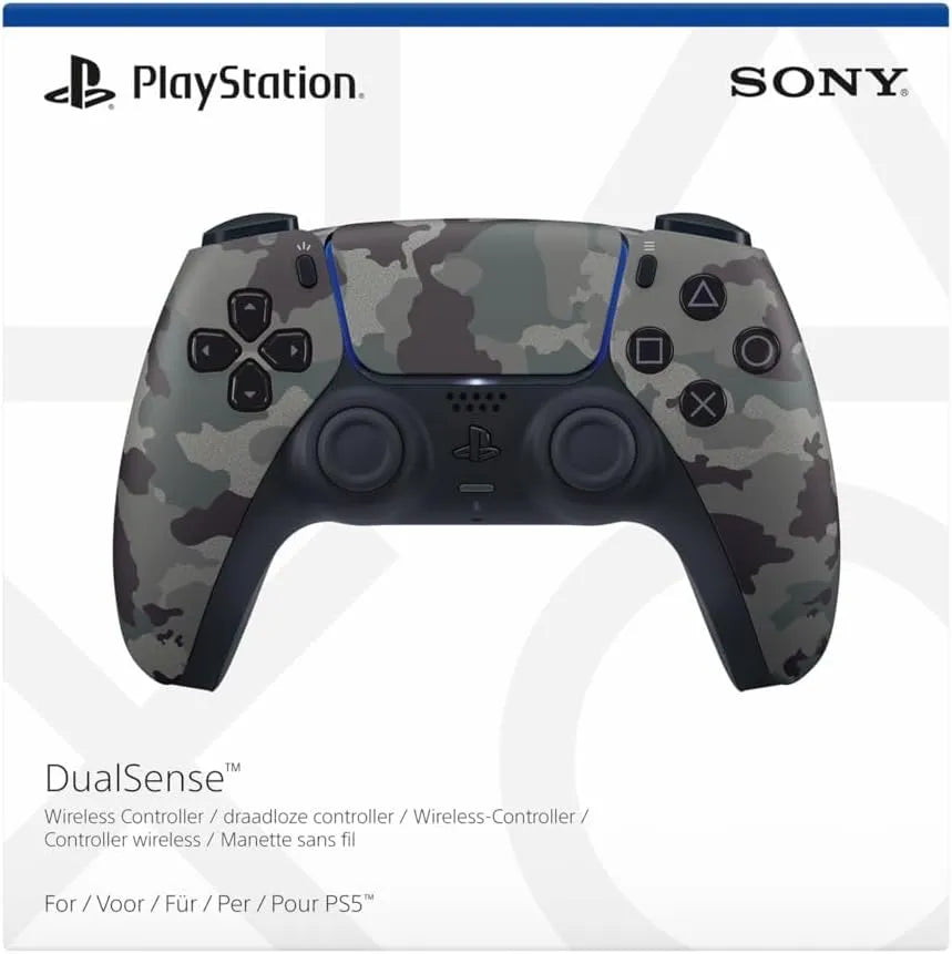 PS5 Playstation 5 DualSense Wireless Controller - Gray Camouflage - GD Games 