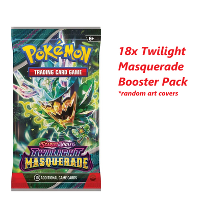 18x Twilight Masquerade Booster Packs - Pokemon TCG